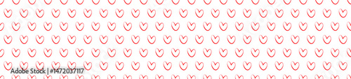 Red heart seamless pattern