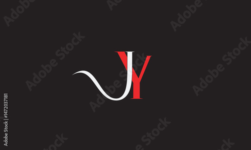  JY, YJ , J , Y , Abstract Letters Logo Monogram
