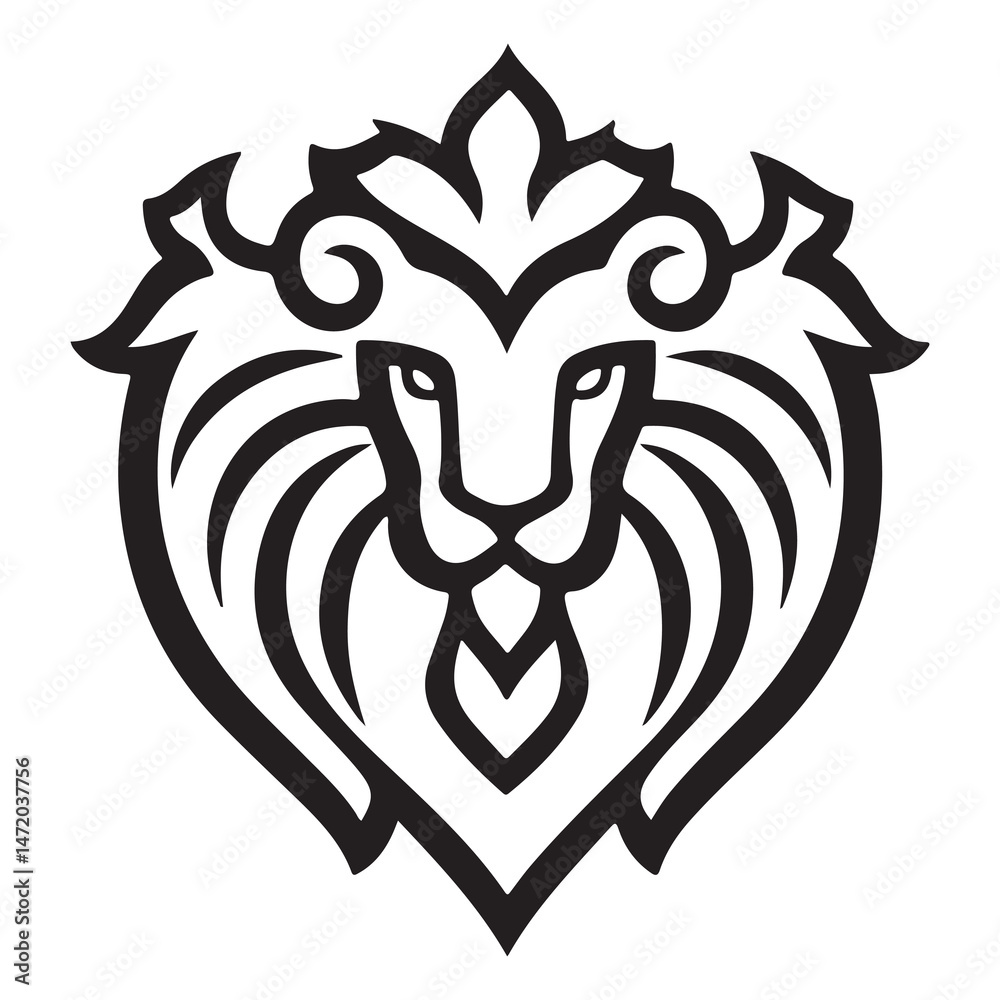Obraz premium lion head mascot