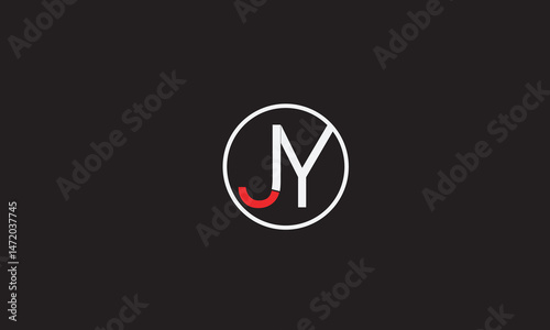 JY, YJ , J , Y , Abstract Letters Logo Monogram