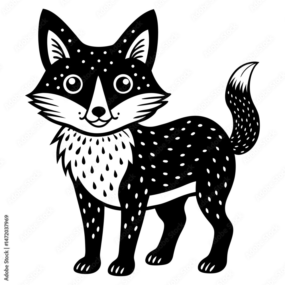 Obraz premium Best Cute Red Fox Vector Art Woodland Animal Character Design art