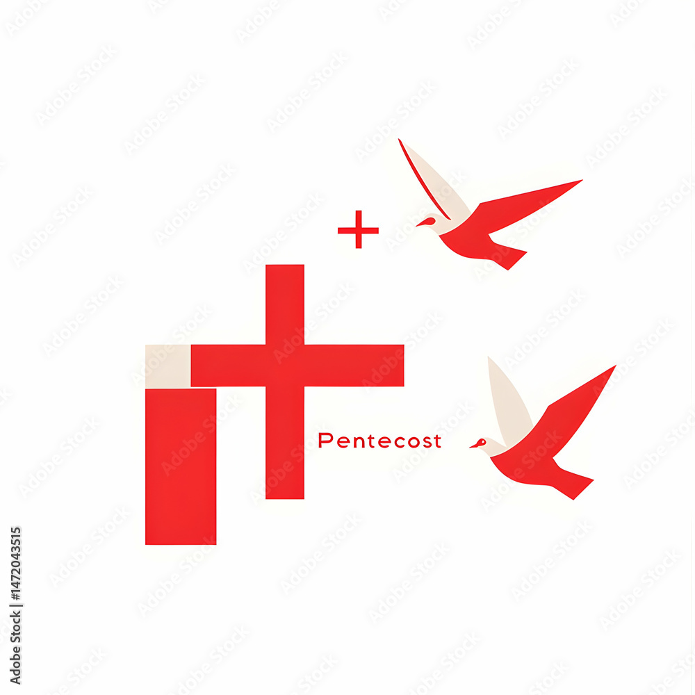 Obraz premium Holy Spirit’s Arrival: Miracle, Hope and Joy of Pentecost