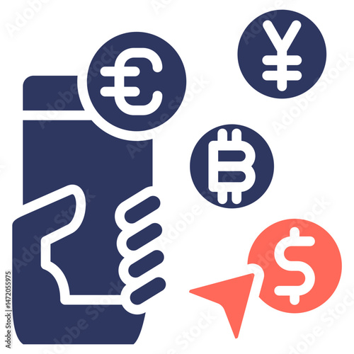 Digital Currency glyph color icon