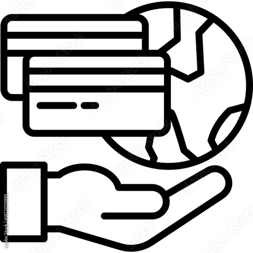 Payment Gateway line icon