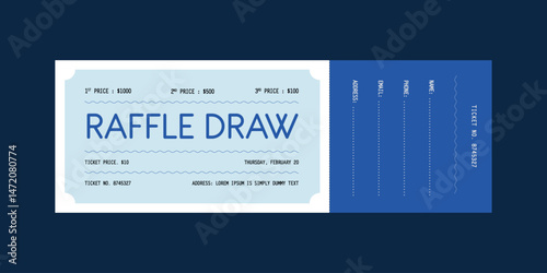 raffle ticket template, raffle draw ticket template, print ready, raffle ticket, raffle paper voucher, charity, fundraising event ticket template