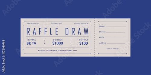 raffle ticket template, raffle draw ticket template, print ready, raffle ticket, raffle paper voucher, charity, fundraising event ticket template