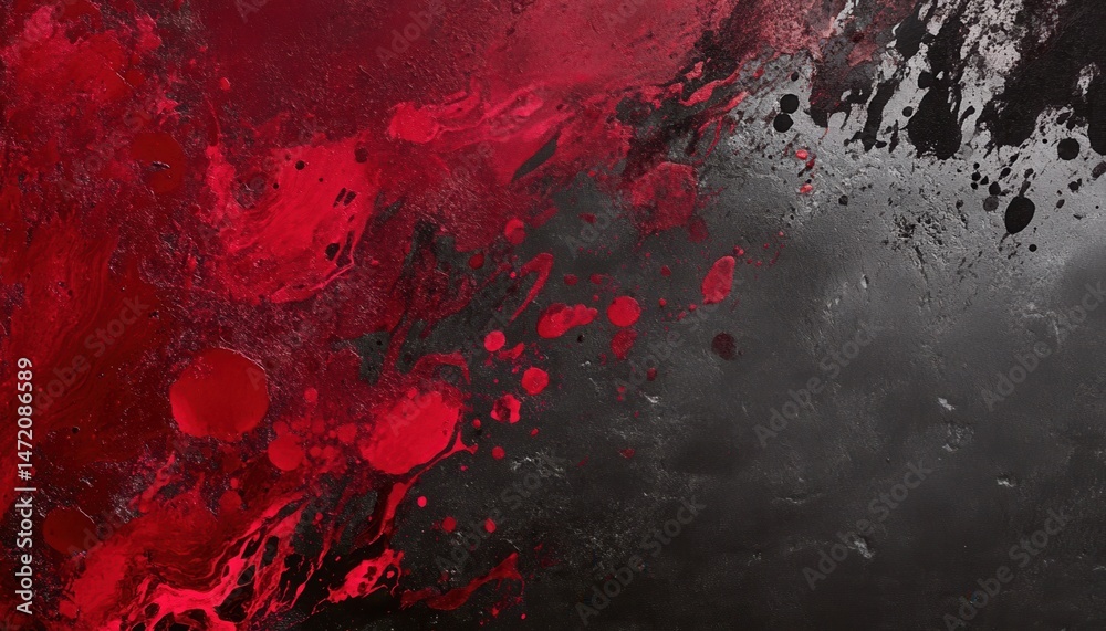 Red And Black Paint Splatter Abstract Background Texture Red And Black Paint Splatter Abstract Background Texture