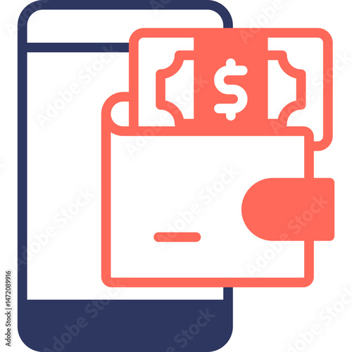 Ewallet mixed color icon