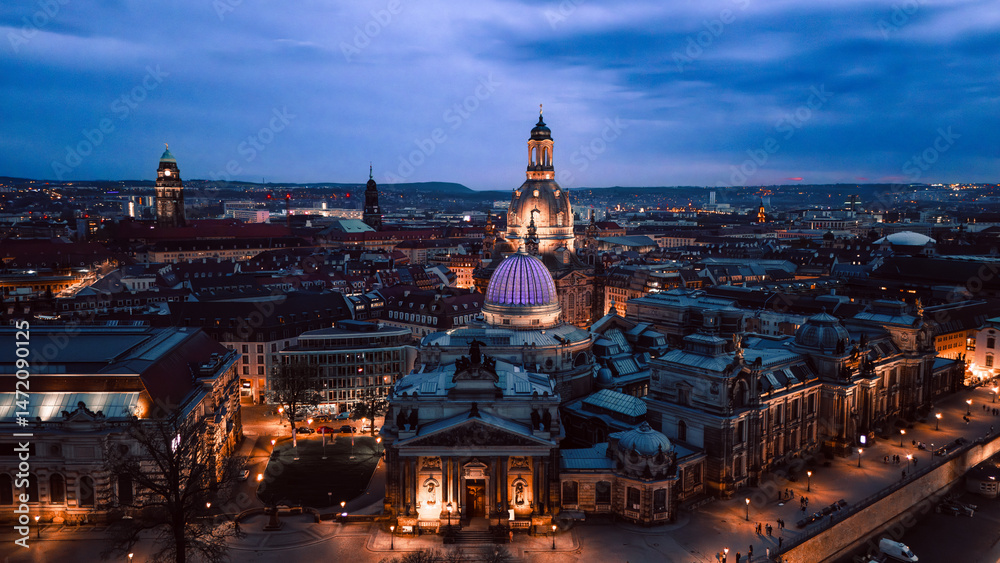 Obraz premium Dresden at Night