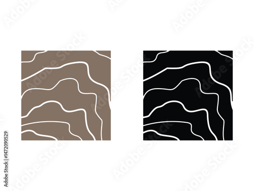 Earth plates mantle structure symbol icon design vector isolated transparent background