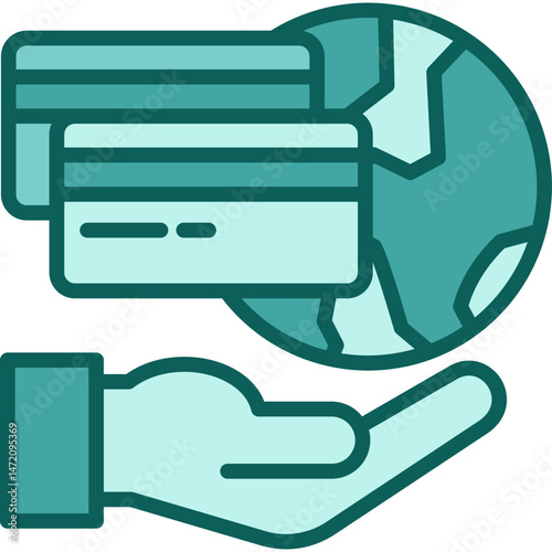 Payment Gateway solid icon