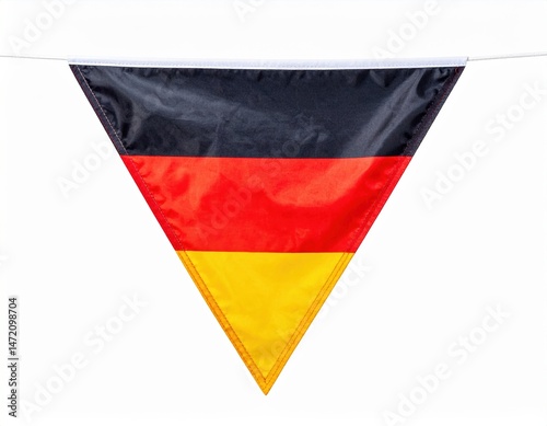 Free Download German flag triangle banner isolated on white background - GFXLoad