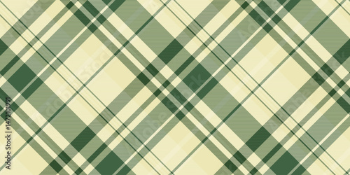 Multicolor seamless plaid vector, perfection tartan check texture. Xmas textile background fabric pattern in light and green colors.