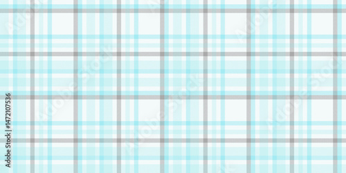 Soft pastel blue and grey plaid pattern.  Ideal for textile design, backgrounds, website templates, and crafting projects.  Subtle texture, clean lines, and calming aesthetic.