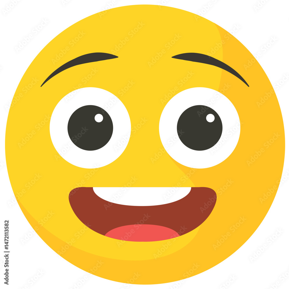 Fototapeta premium Emoticon Happy