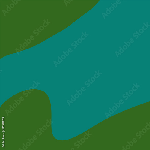 Abstract background design with dark and light green colors overlapping in organic shapes. Lively, harmonious, nature, fresh, dynamic