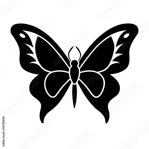 butterfly silhouette vector