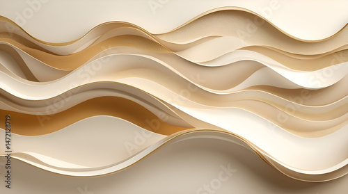 Wallpaper Mural abstract background with waves Torontodigital.ca