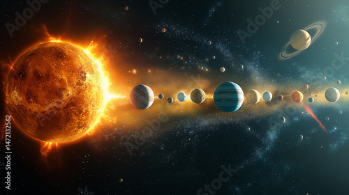 earth and sun