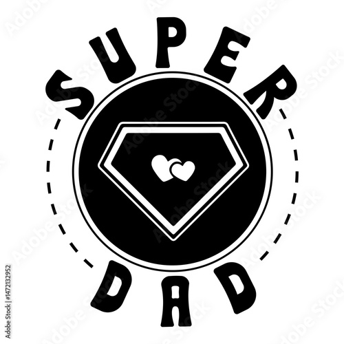 Super dad SVG Design
