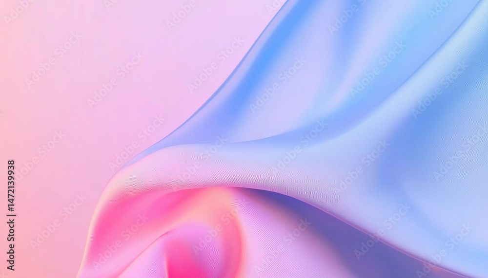 Obraz premium Abstract fabric folds in pastel colors