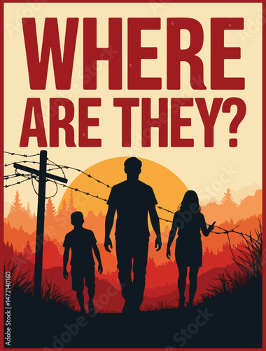 International Day of the Victims of Enforced Disappearance Vector Set – Silhouettes, Candlelight Vigil, Broken Chains, Typography Poster, Human Rights Awareness Flat Illustration