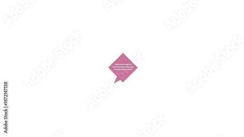 Pop pu text motion