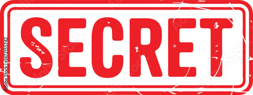 secret stamp text vector