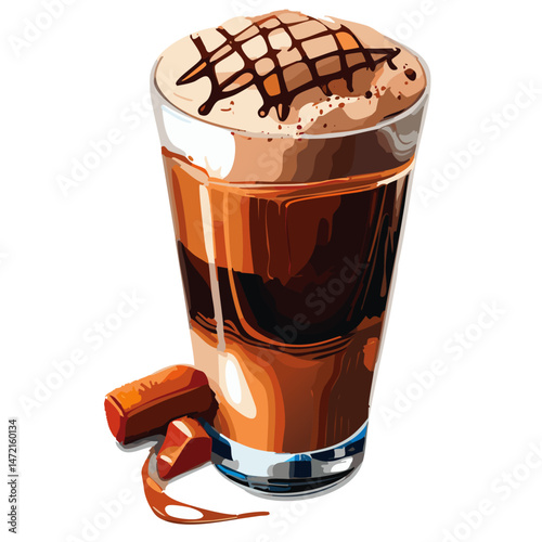 cup of coffee with chocolate