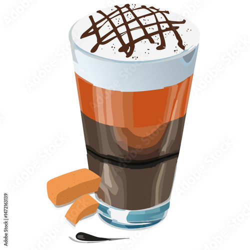 cup of coffee with chocolate