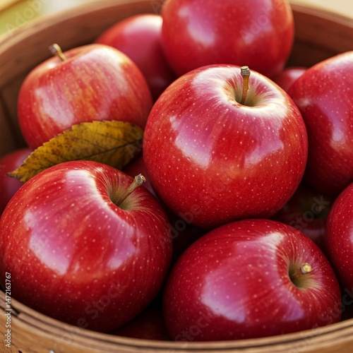 red apples in a basket