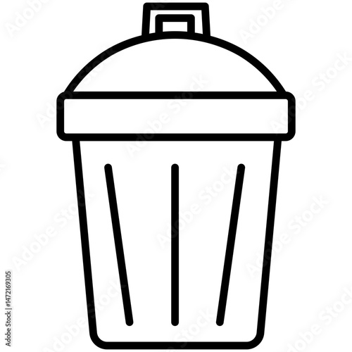 Vintage Trash Bin
