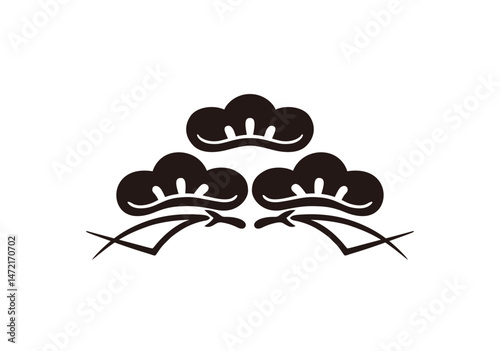 三つ重ね光琳松