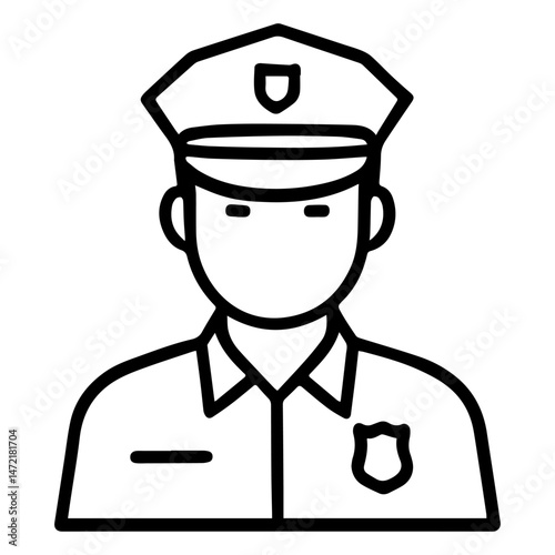 policeman man icon on white background vector
Vector icon people and professions