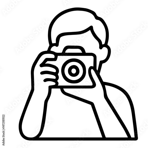 icon man photographer on white background vector
Vector icon people and professions