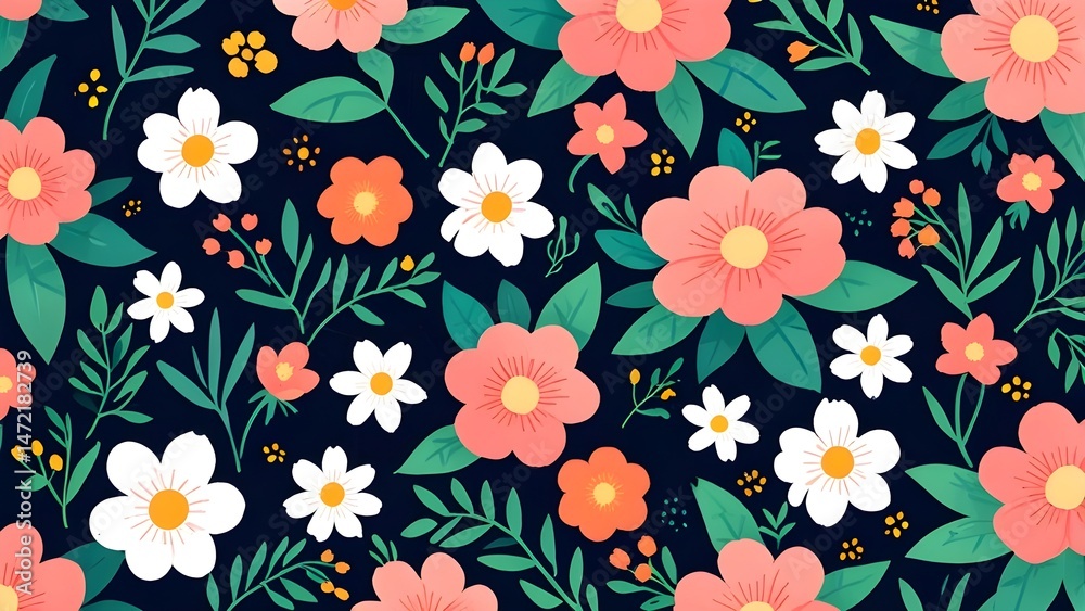 seamless floral pattern for wallpaper. seamless floral pattern for wallpaper.