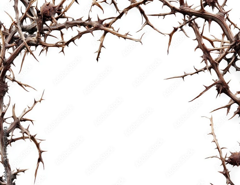 Dried thorny branches frame (1) Dried thorny branches frame (1)