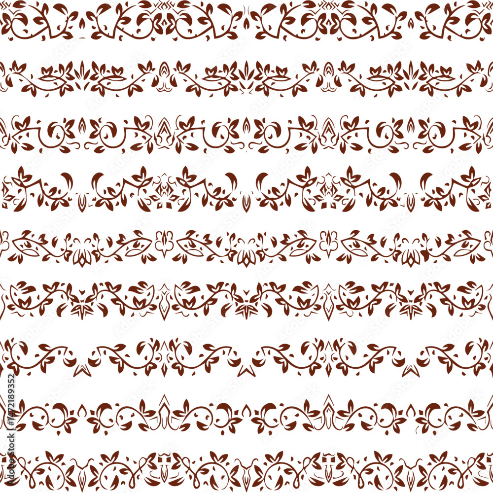 Fototapeta premium Beautiful flower art and mandala vector design