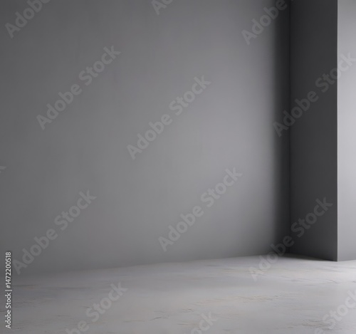 Wallpaper Mural Elegant gray backdrop, soft light, subtle shadows ideal for product display,  image,  sophisticated,  marketing Torontodigital.ca