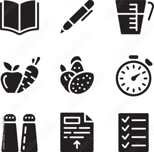 Essential Kitchenware Utensils Silhouette Set

Cooking Tools and Gadgets Vector Design

Minimalist Kitchen Items Silhouette Art

Chef’s Favorite Kitchenware Vector Scene

Pots, Pans & Cutlery Silhouet