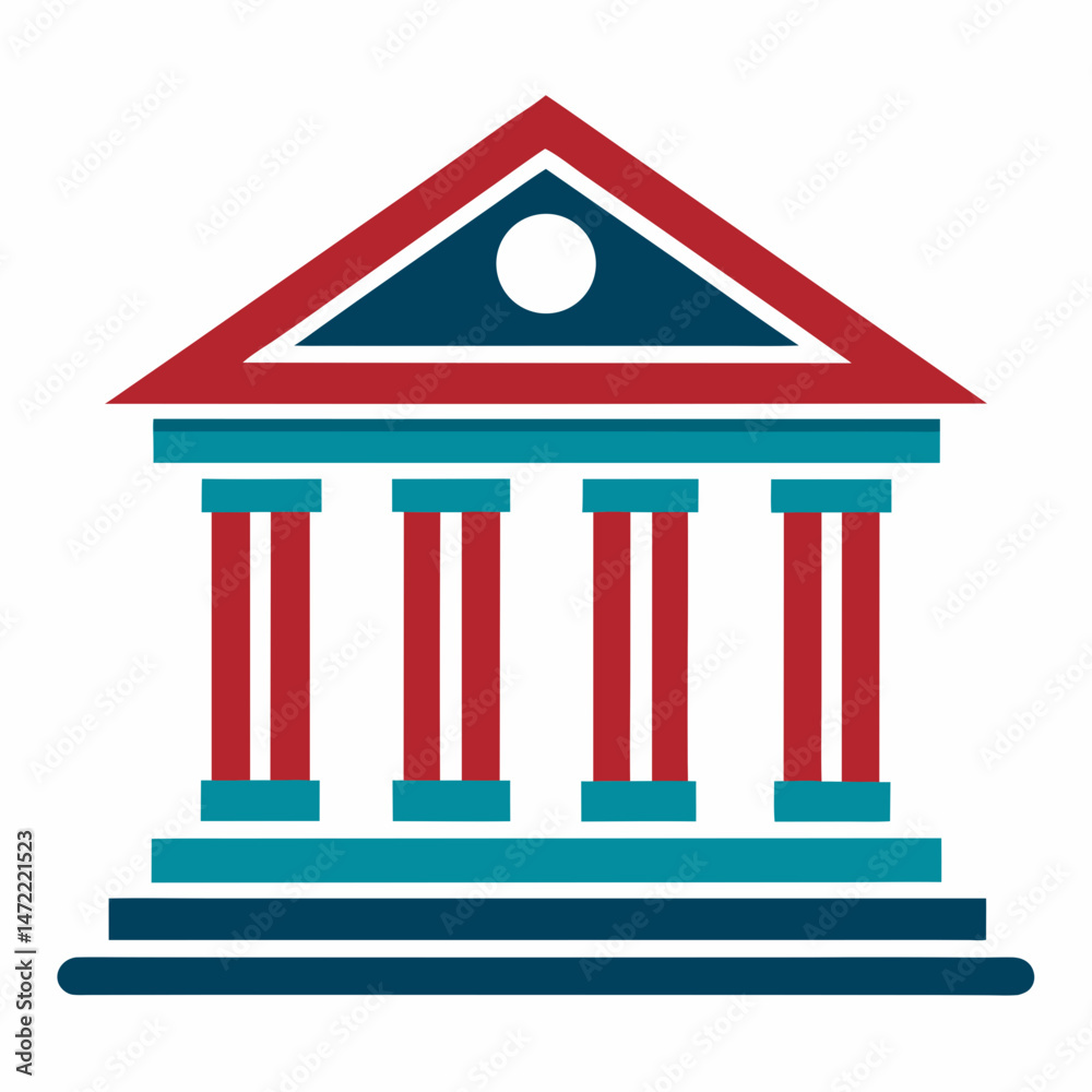 illustration of a house or bank logo illustration of a house or bank logo