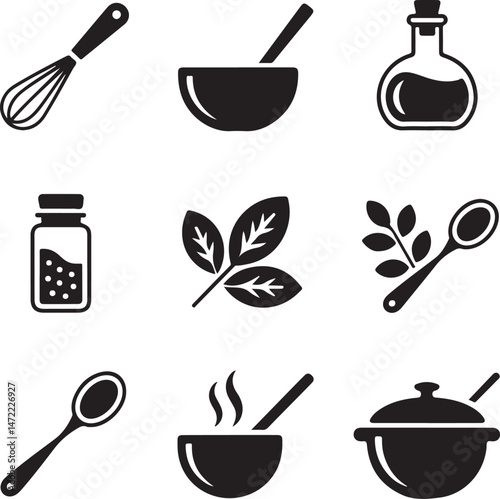 Kitchenware SVG – Cooking Tools and Utensil Silhouette Set

Chef Tools Vector – Perfect for Culinary and Kitchen Designs

Utensils Clipart – Spoon, Fork, Knife & More in SVG Format

Cookware Vector – 