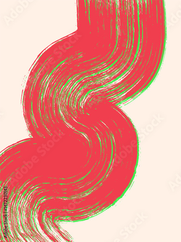 Abstract background. Ink brush strokes, pattern, poster, cover.