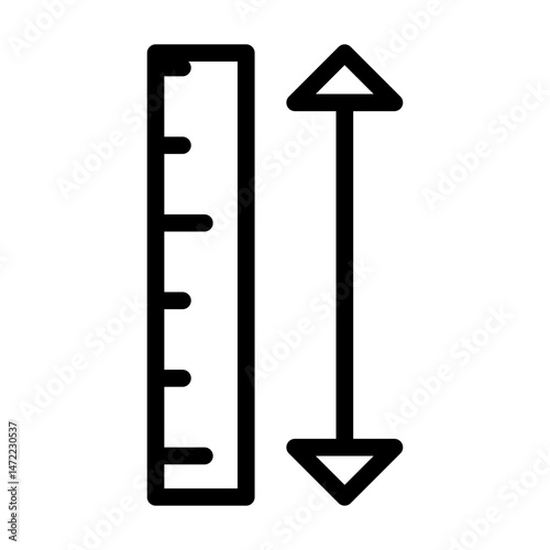 ruler line icon