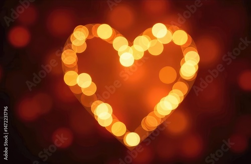 love concept:bokeh sparkling light in beautiful golden light colors for design