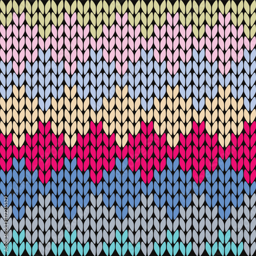 Yarn seamless pattern, yarn texture background, Seamless knitted detailed pattern. Vector illustration with closeup texture for wallpaper, background, web page backdrop, wrapping paper, winter design.