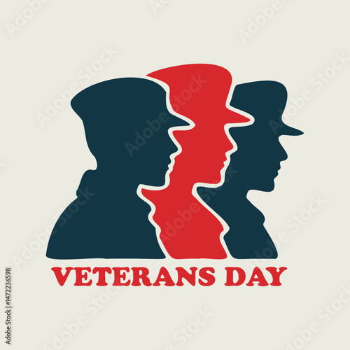 Veterans Day Vector Silhouette Design