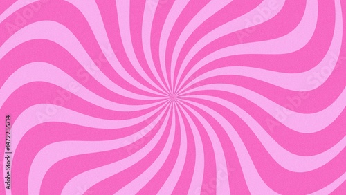Pink retro sunlight pattern background illustration with noise texture