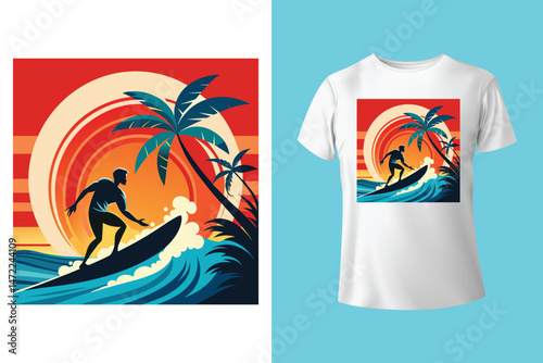 Summer t shirt design