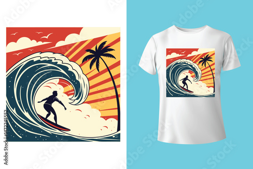 Summer t shirt design